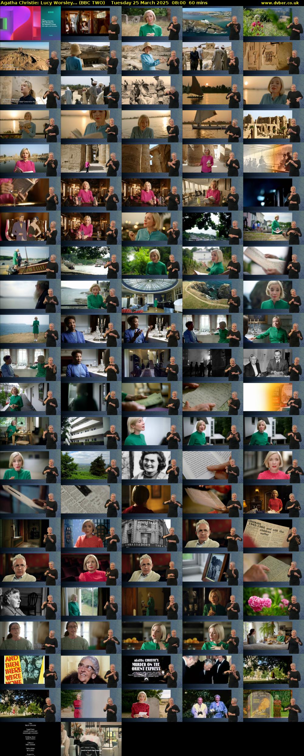 Agatha Christie: Lucy Worsley... (BBC TWO) Tuesday 25 March 2025 08:00 - 09:00