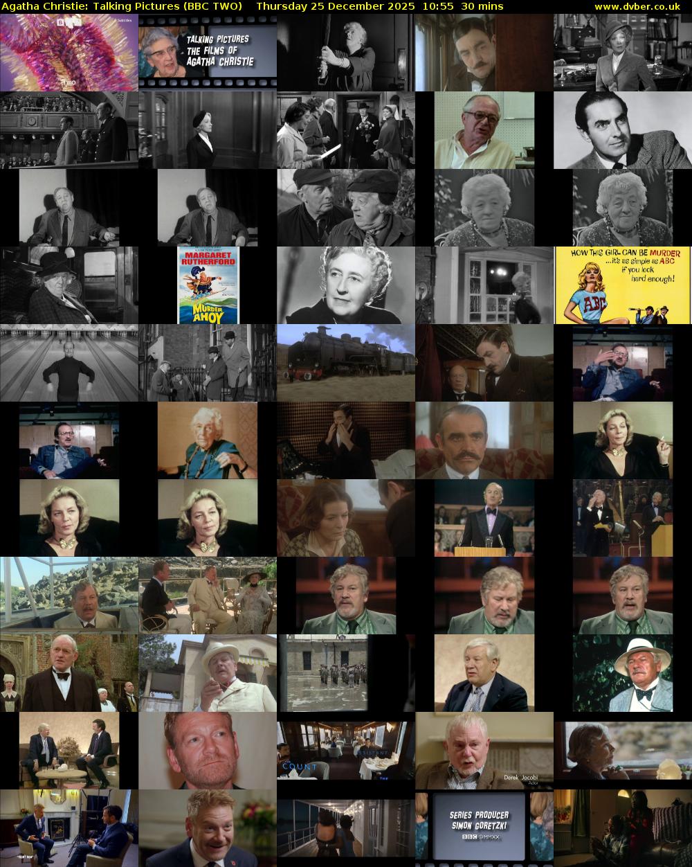 Agatha Christie: Talking Pictures (BBC TWO) Thursday 25 December 2025 10:55 - 11:25