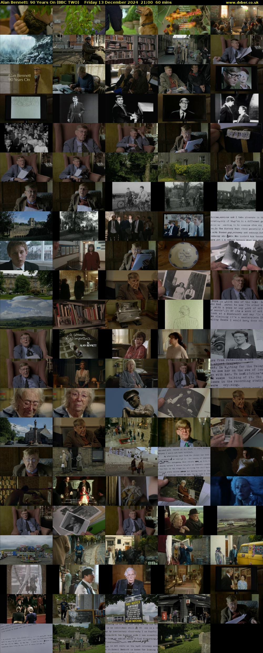 Alan Bennett: 90 Years On (BBC TWO) Friday 13 December 2024 21:00 - 22:00