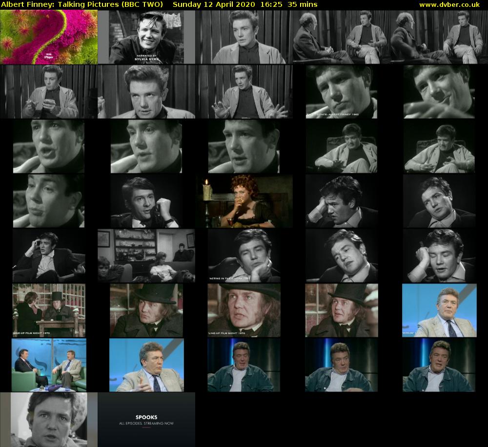 Albert Finney: Talking Pictures (BBC TWO) Sunday 12 April 2020 16:25 - 17:00