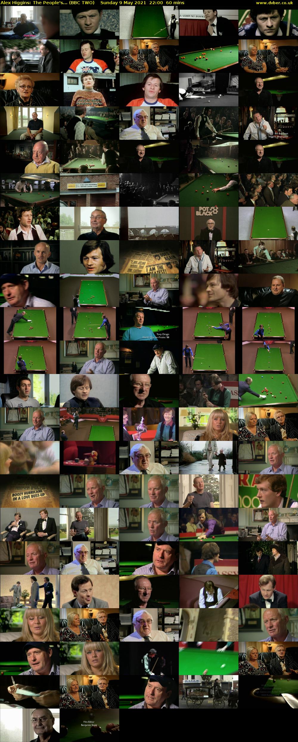 Alex Higgins: The People's... (BBC TWO) Sunday 9 May 2021 22:00 - 23:00