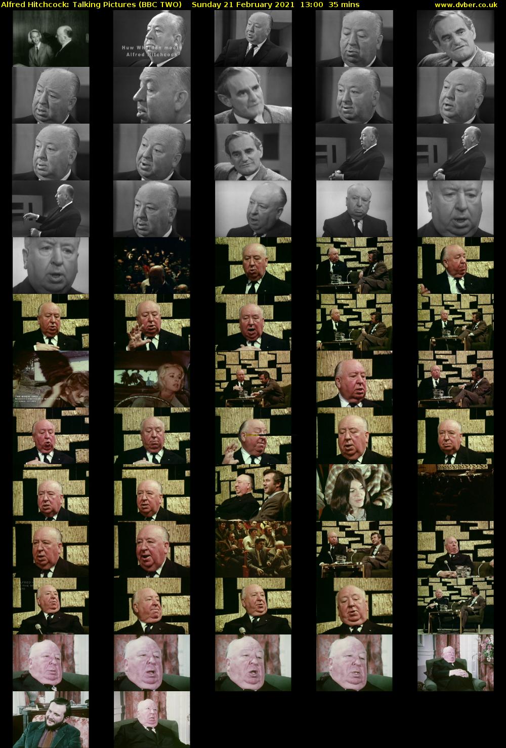 Alfred Hitchcock: Talking Pictures (BBC TWO) Sunday 21 February 2021 13:00 - 13:35