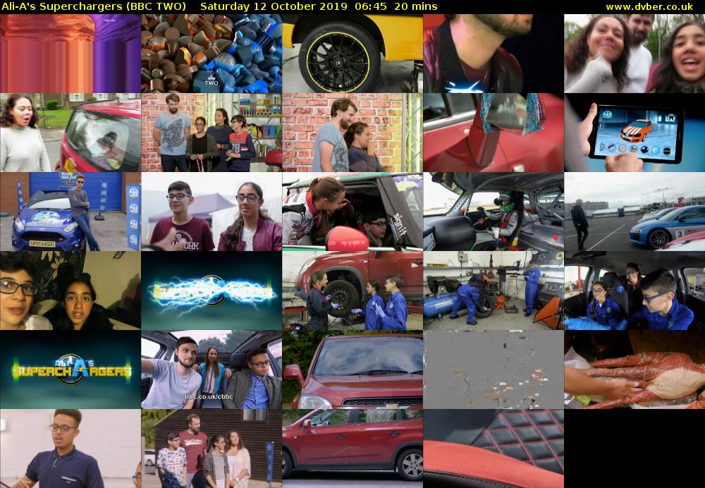 Ali-A's Superchargers (BBC TWO) Saturday 12 October 2019 06:45 - 07:05