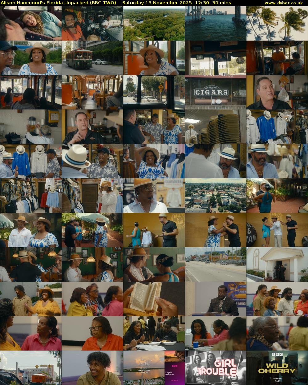 Alison Hammond's Florida Unpacked (BBC TWO) Saturday 15 November 2025 12:30 - 13:00