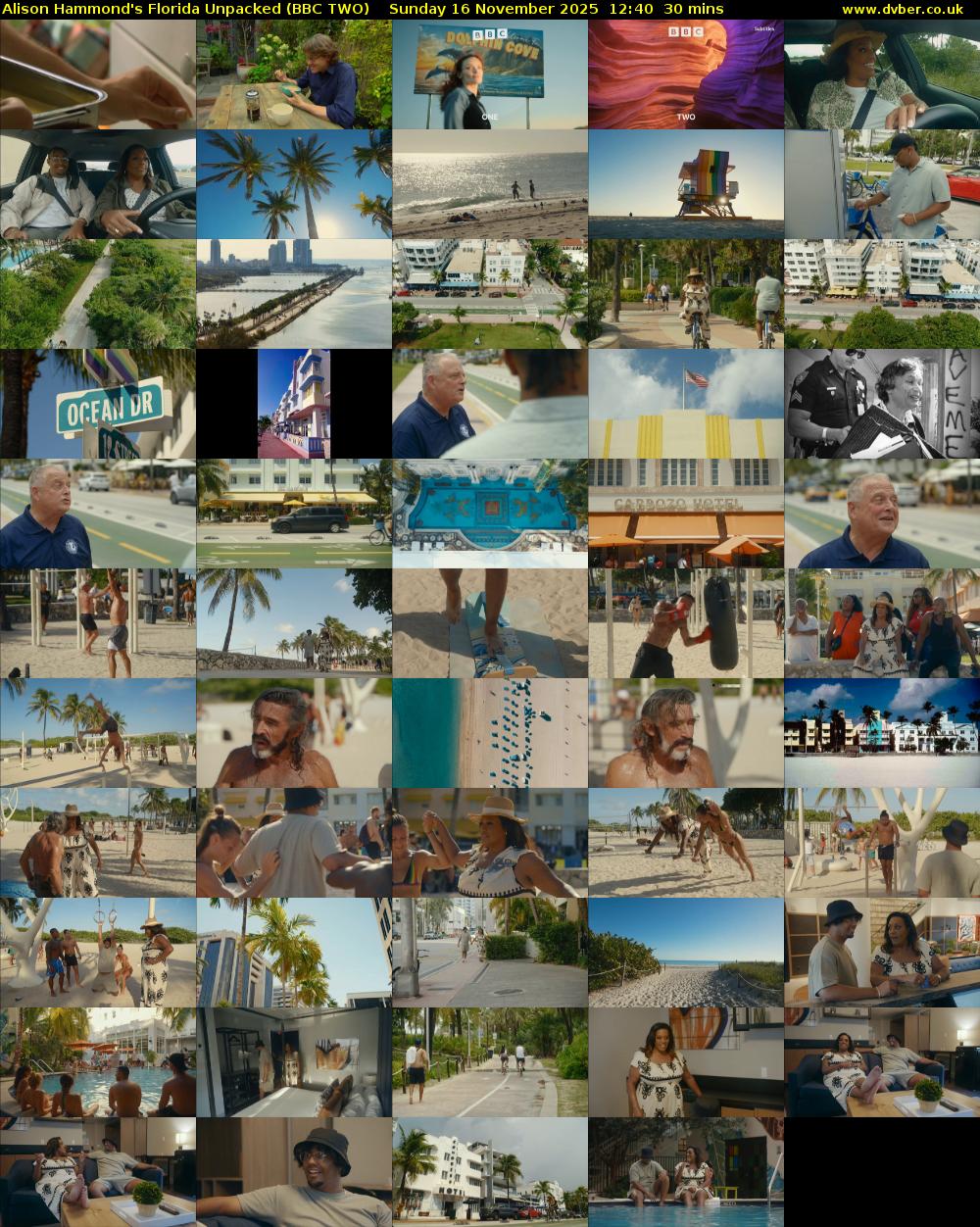 Alison Hammond's Florida Unpacked (BBC TWO) Sunday 16 November 2025 12:40 - 13:10