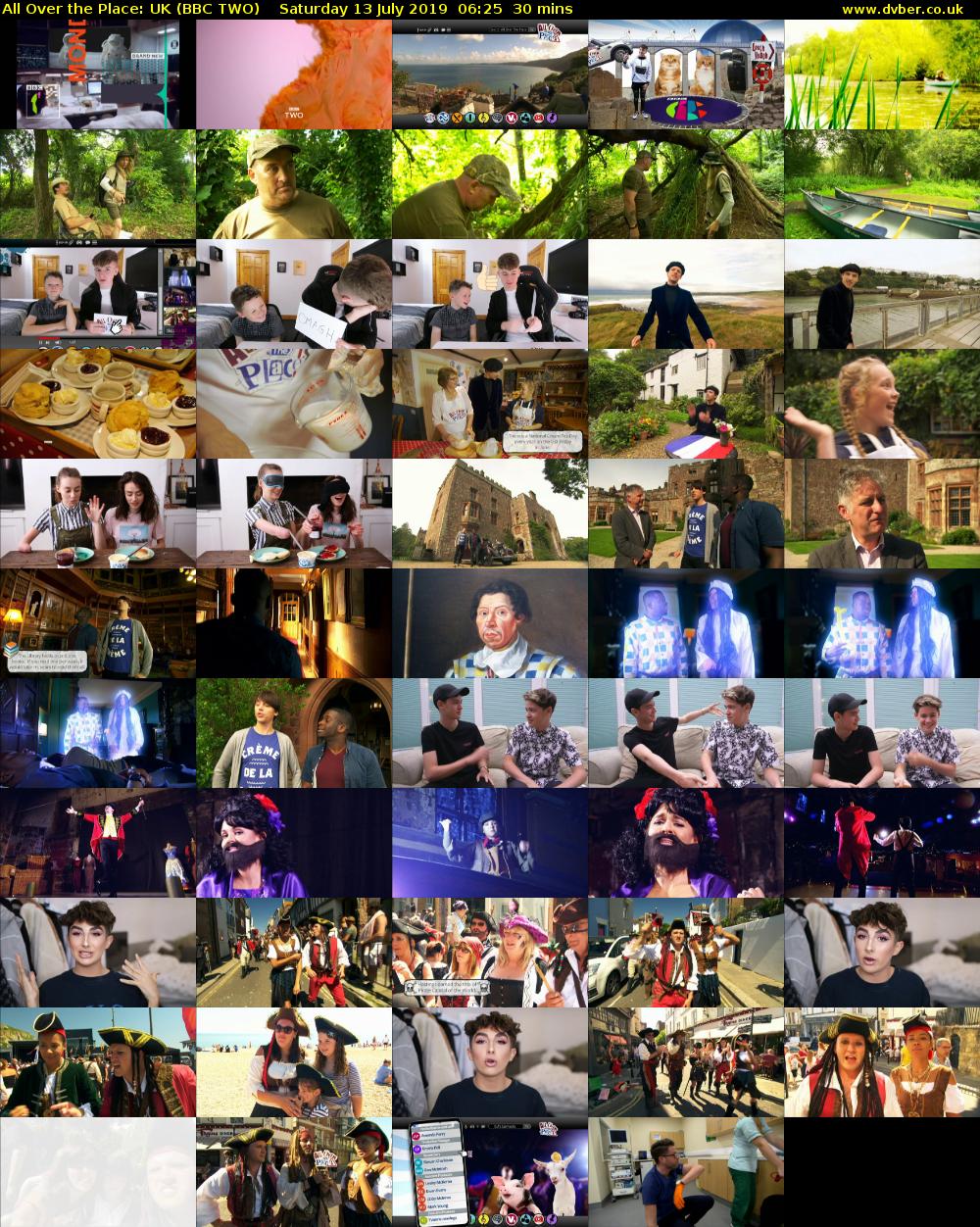 All Over the Place: UK (BBC TWO) Saturday 13 July 2019 06:25 - 06:55