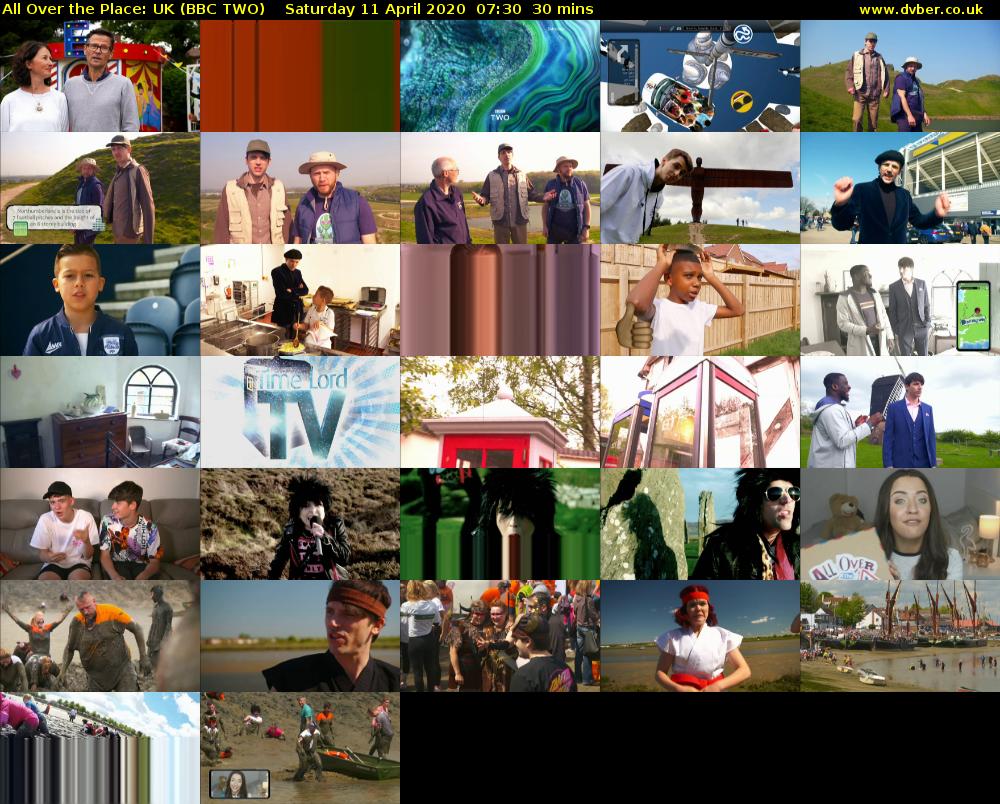 All Over the Place: UK (BBC TWO) Saturday 11 April 2020 07:30 - 08:00