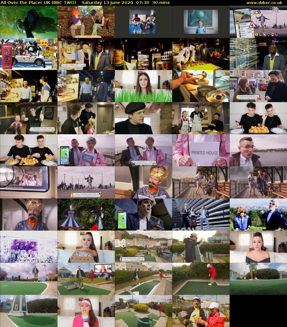 All Over the Place: UK (BBC TWO) Saturday 13 June 2020 07:30 - 08:00