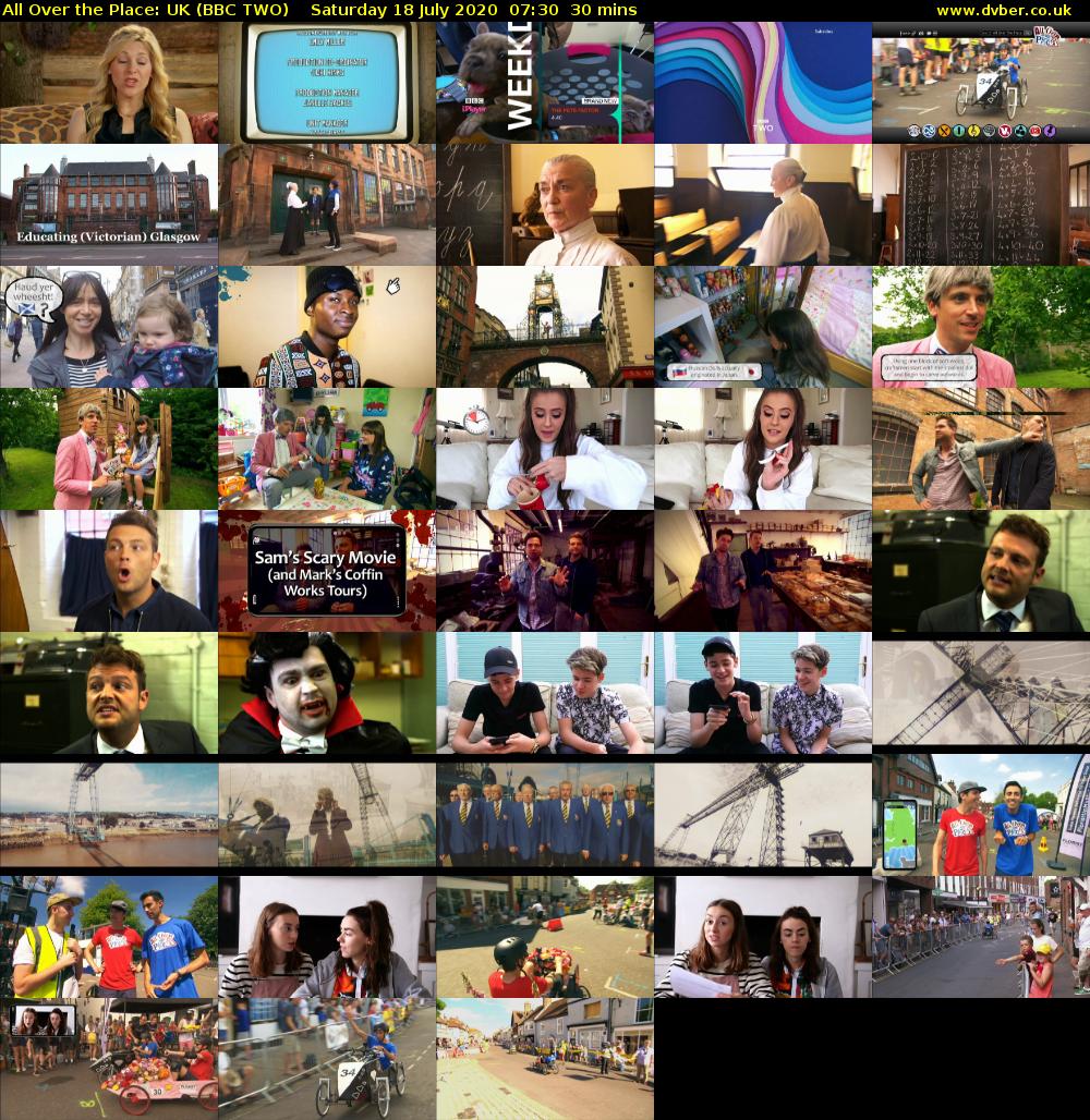 All Over the Place: UK (BBC TWO) Saturday 18 July 2020 07:30 - 08:00