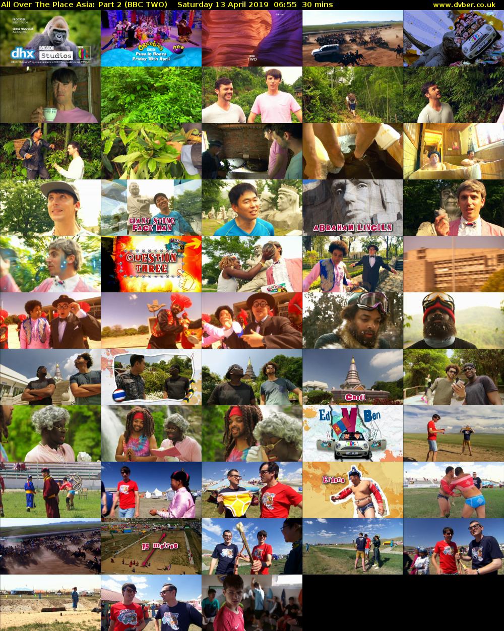 All Over the Place Asia: Part 2 (BBC TWO) Saturday 13 April 2019 06:55 - 07:25