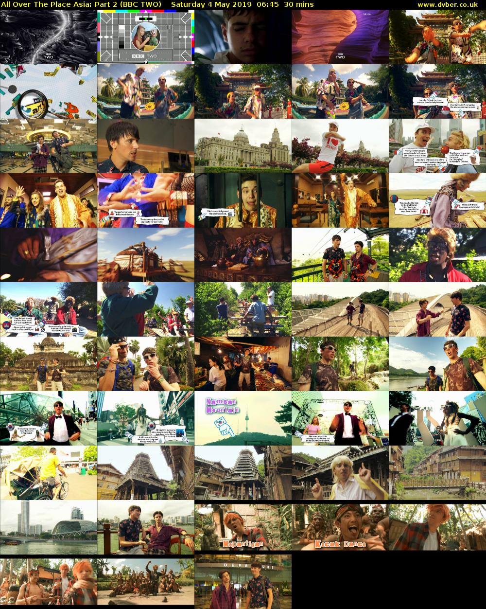 All Over the Place Asia: Part 2 (BBC TWO) Saturday 4 May 2019 06:45 - 07:15