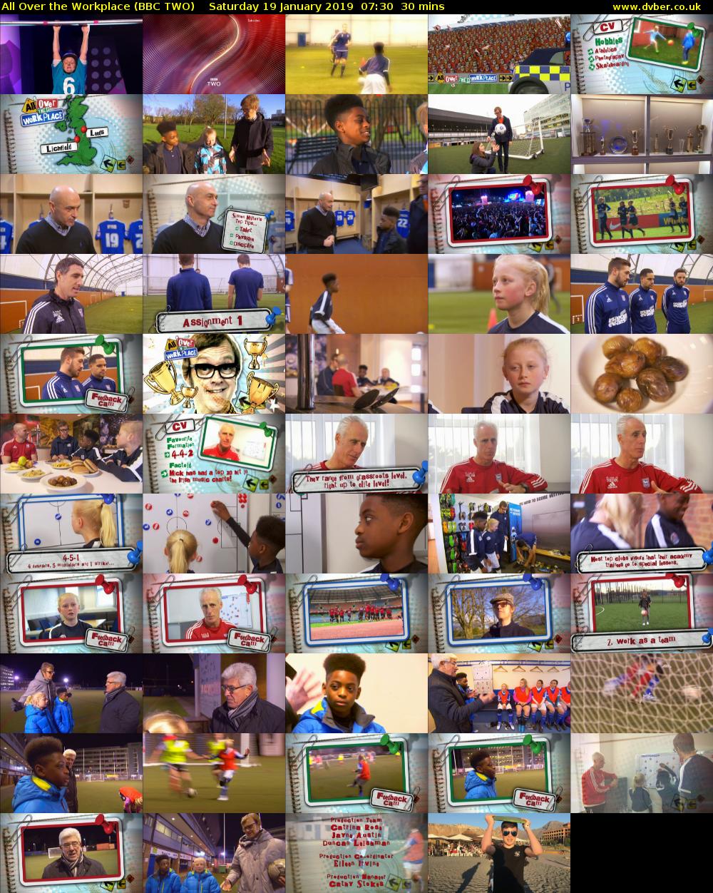 All Over the Workplace (BBC TWO) Saturday 19 January 2019 07:30 - 08:00