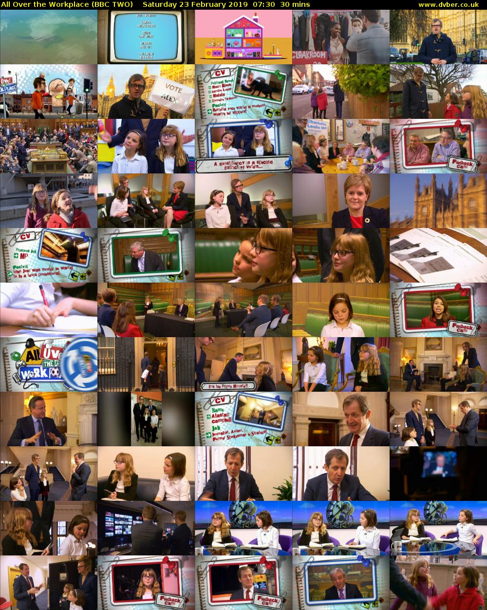 All Over the Workplace (BBC TWO) Saturday 23 February 2019 07:30 - 08:00