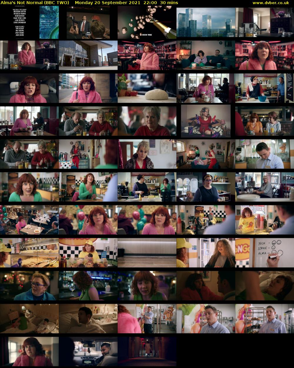 Alma's Not Normal (BBC TWO) Monday 20 September 2021 22:00 - 22:30