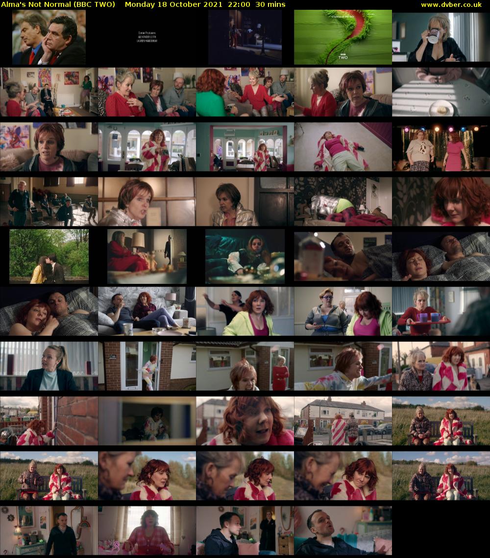 Alma's Not Normal (BBC TWO) Monday 18 October 2021 22:00 - 22:30