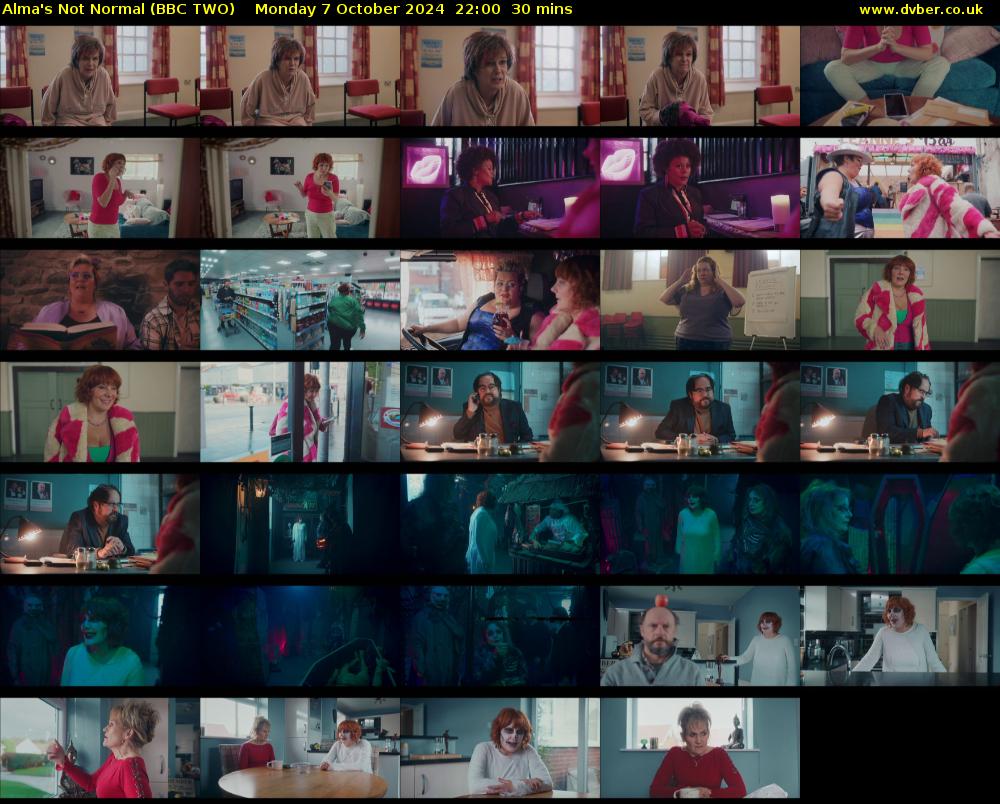Alma's Not Normal (BBC TWO) Monday 7 October 2024 22:00 - 22:30