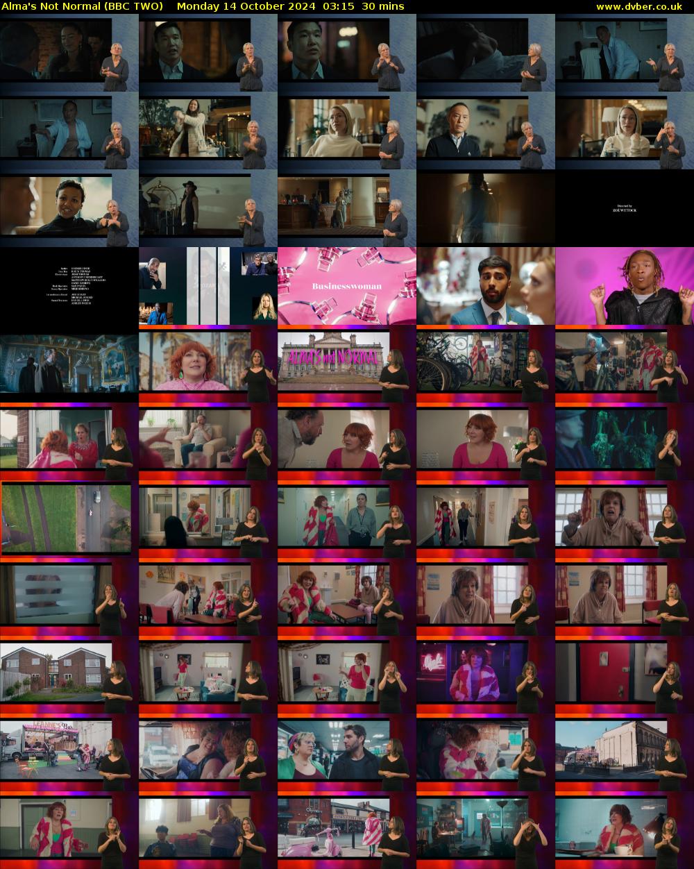 Alma's Not Normal (BBC TWO) Monday 14 October 2024 03:15 - 03:45