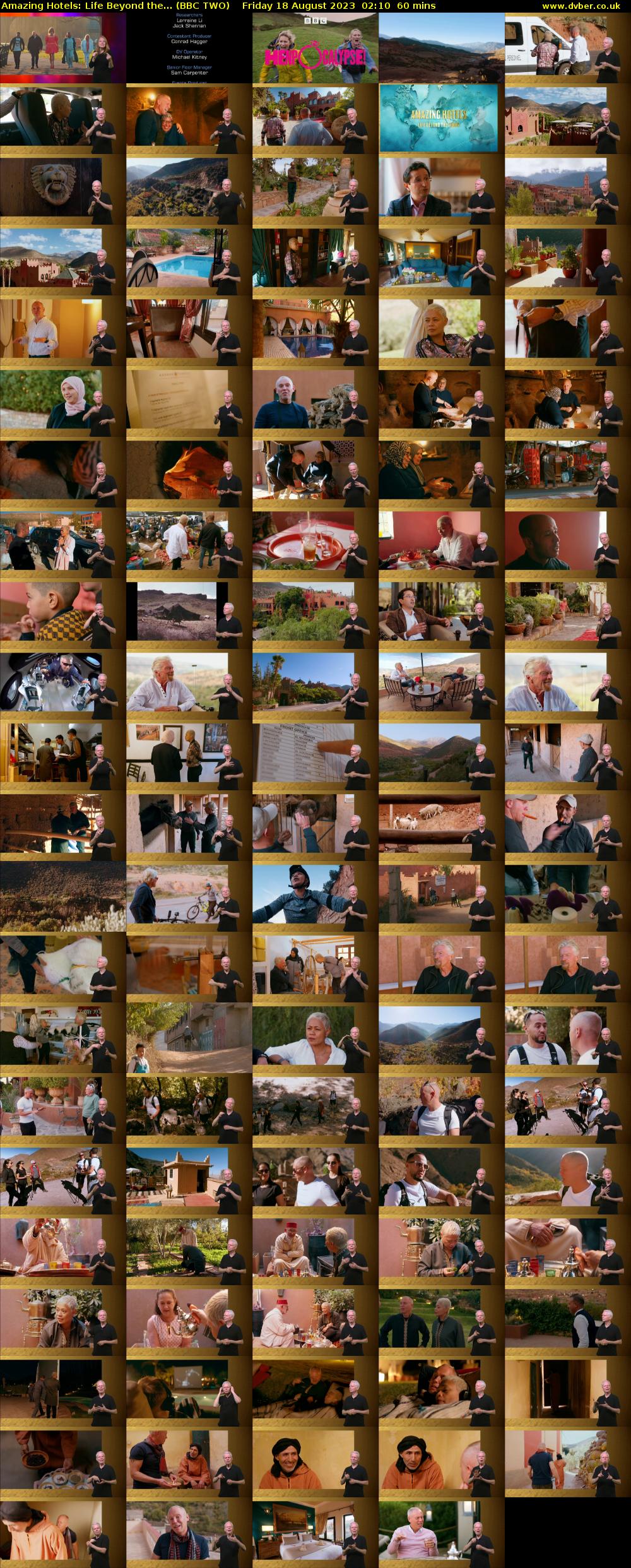 Amazing Hotels: Life Beyond the... (BBC TWO) Friday 18 August 2023 02:10 - 03:10