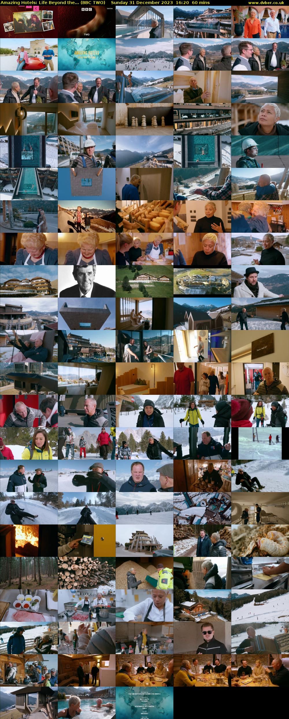 Amazing Hotels: Life Beyond the... (BBC TWO) Sunday 31 December 2023 16:20 - 17:20