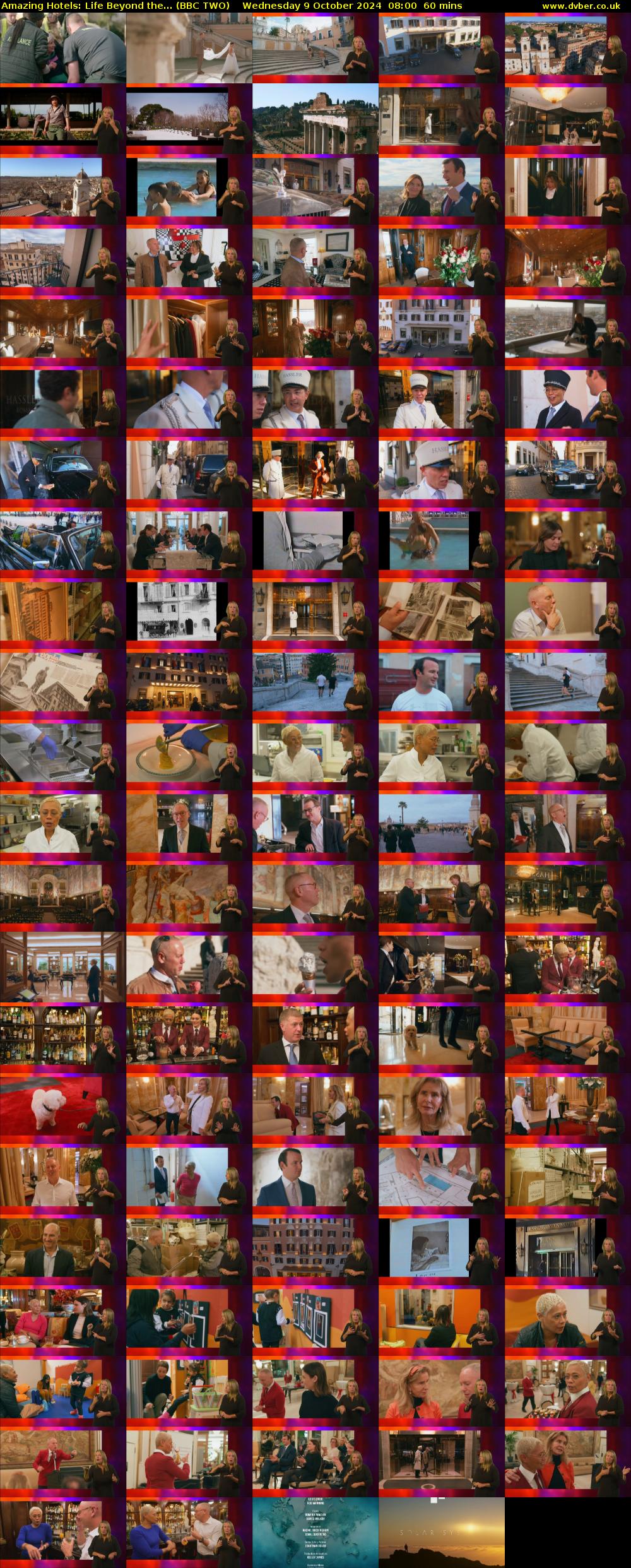 Amazing Hotels: Life Beyond the... (BBC TWO) Wednesday 9 October 2024 08:00 - 09:00