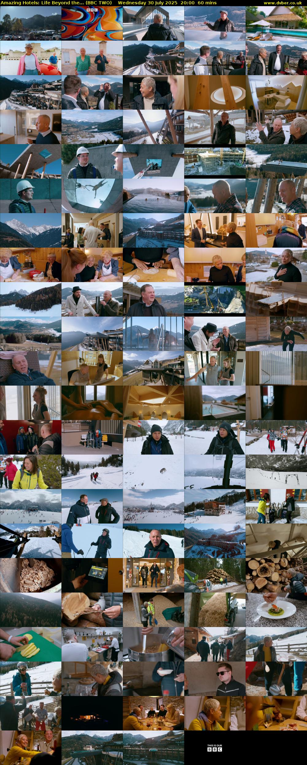 Amazing Hotels: Life Beyond the... (BBC TWO) Wednesday 30 July 2025 20:00 - 21:00