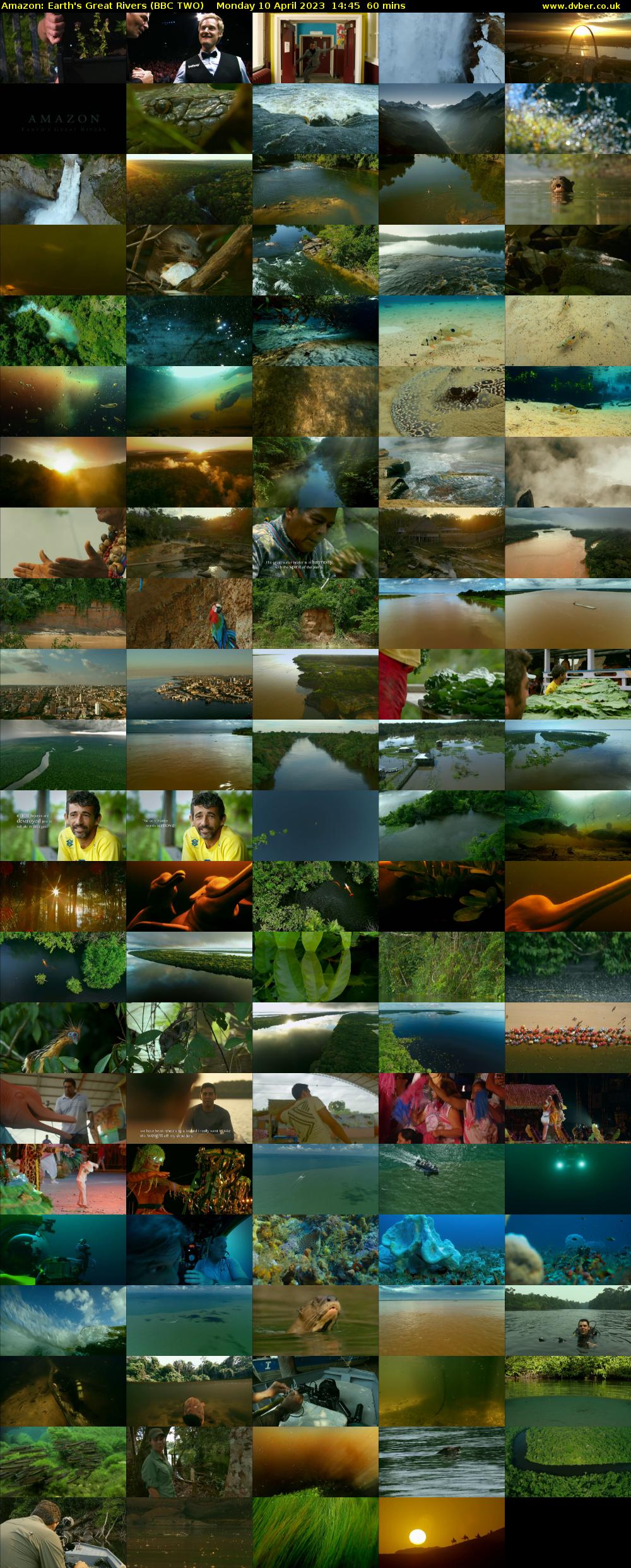 Amazon: Earth's Great Rivers (BBC TWO) Monday 10 April 2023 14:45 - 15:45
