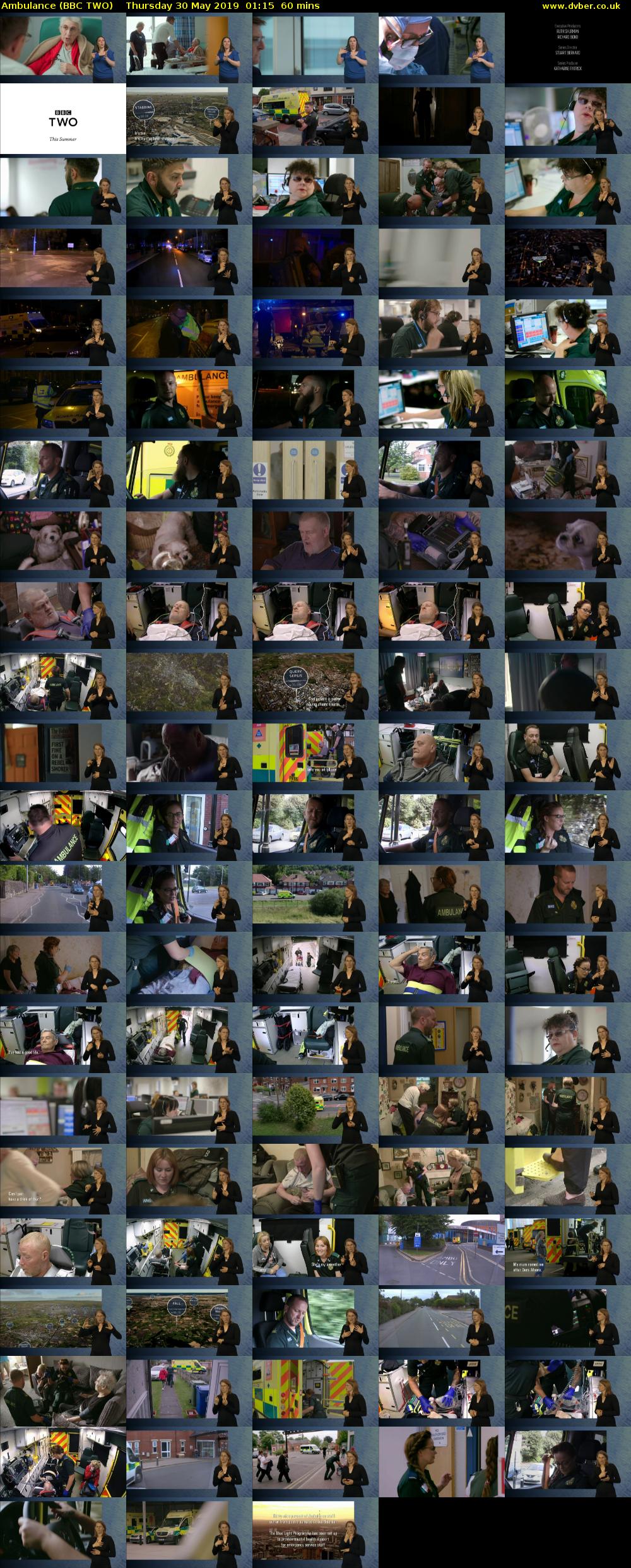 Ambulance (BBC TWO) Thursday 30 May 2019 01:15 - 02:15