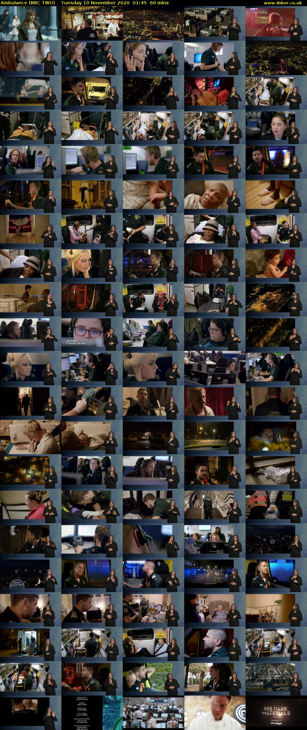 Ambulance (BBC TWO) Tuesday 10 November 2020 01:45 - 02:45