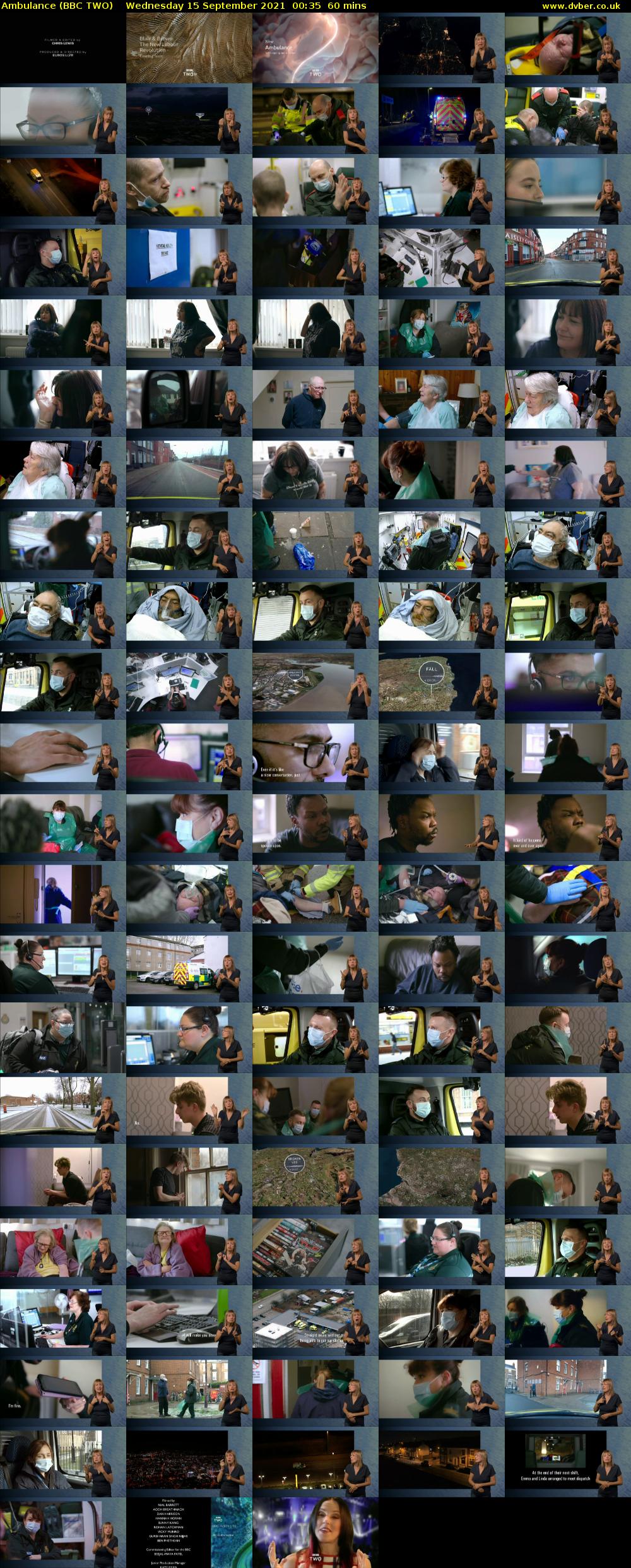 Ambulance (BBC TWO) Wednesday 15 September 2021 00:35 - 01:35