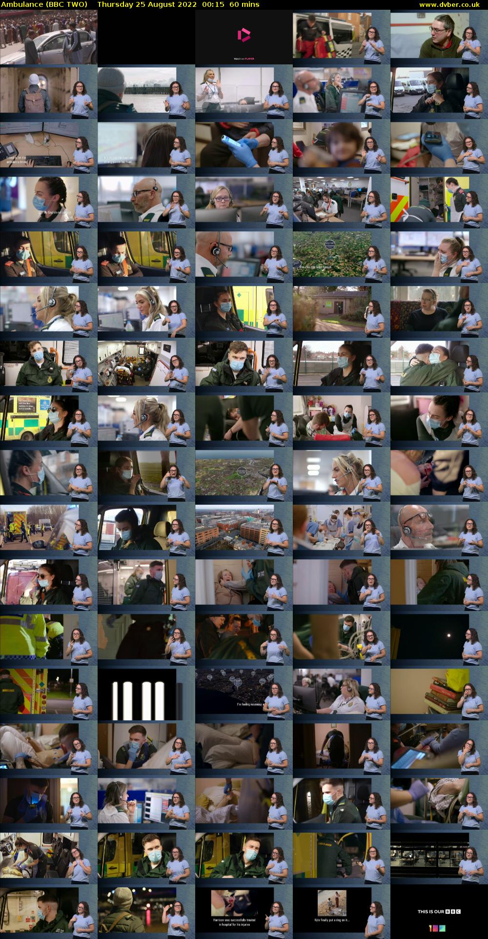 Ambulance (BBC TWO) Thursday 25 August 2022 00:15 - 01:15