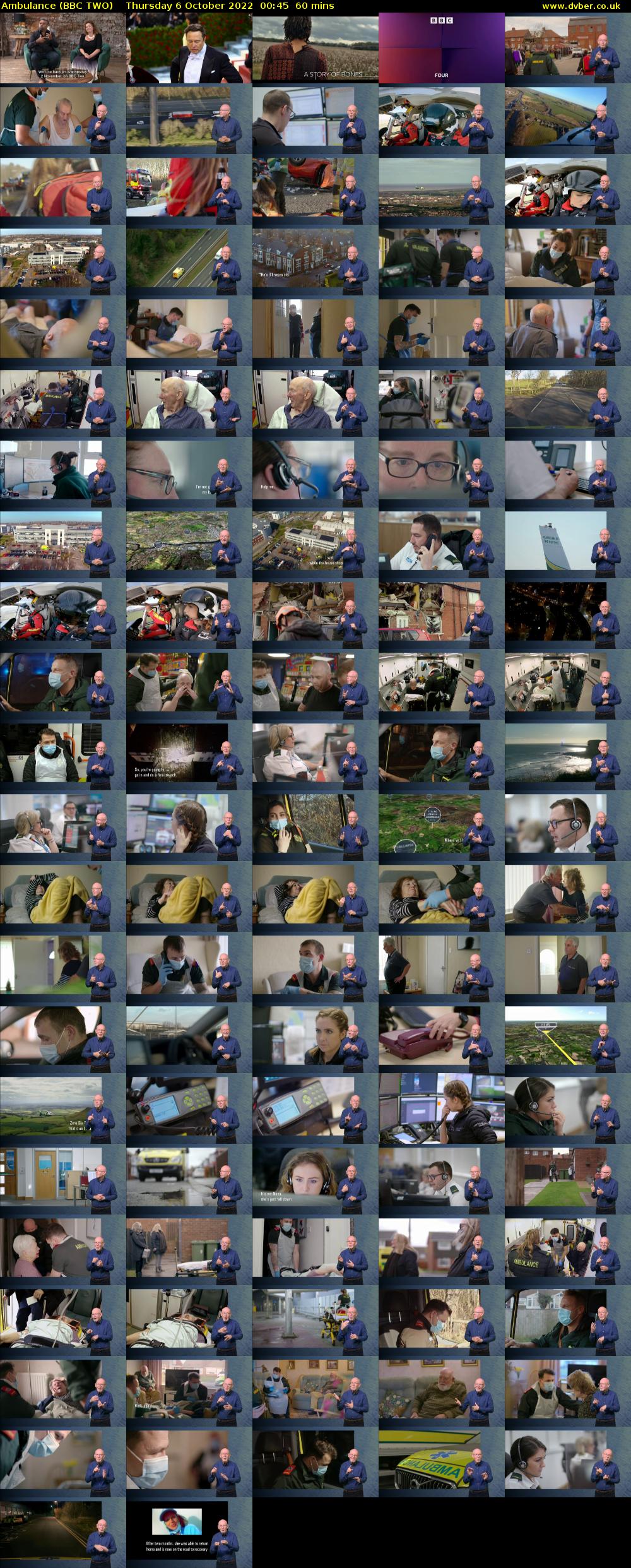 Ambulance (BBC TWO) Thursday 6 October 2022 00:45 - 01:45
