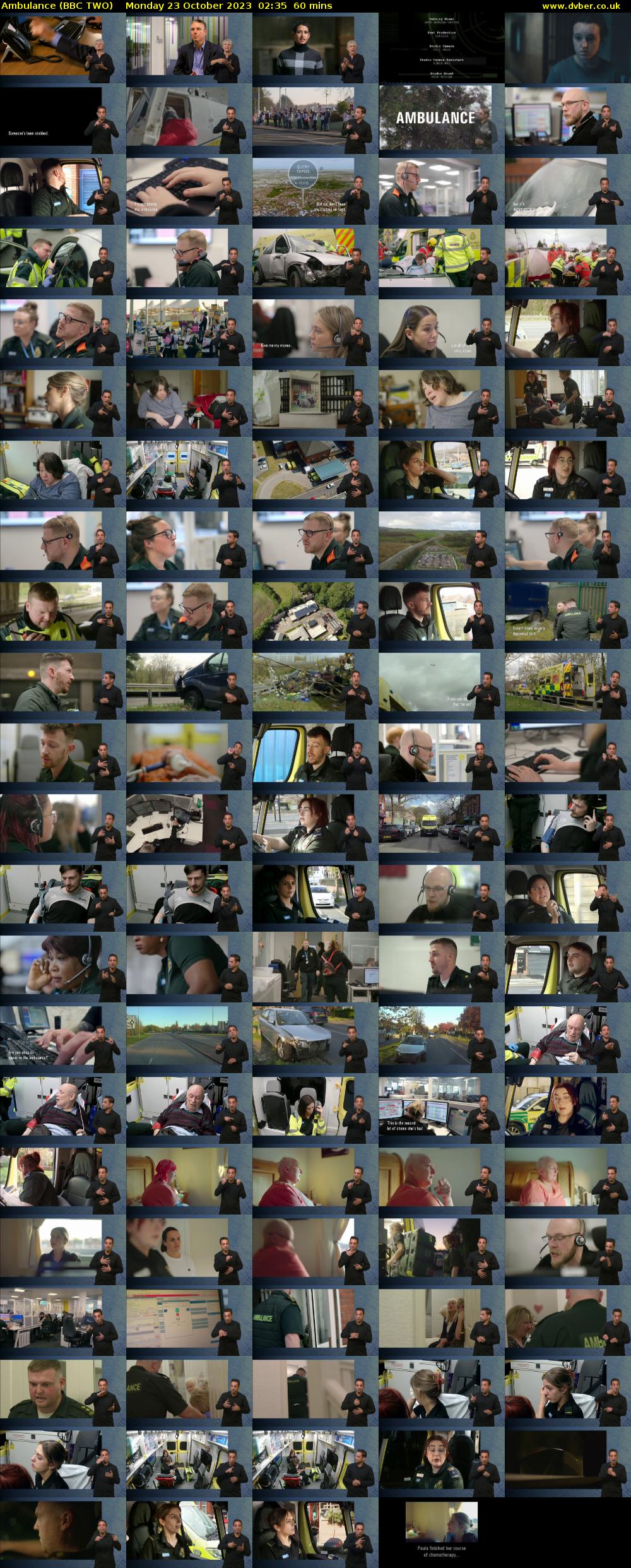 Ambulance (BBC TWO) Monday 23 October 2023 02:35 - 03:35