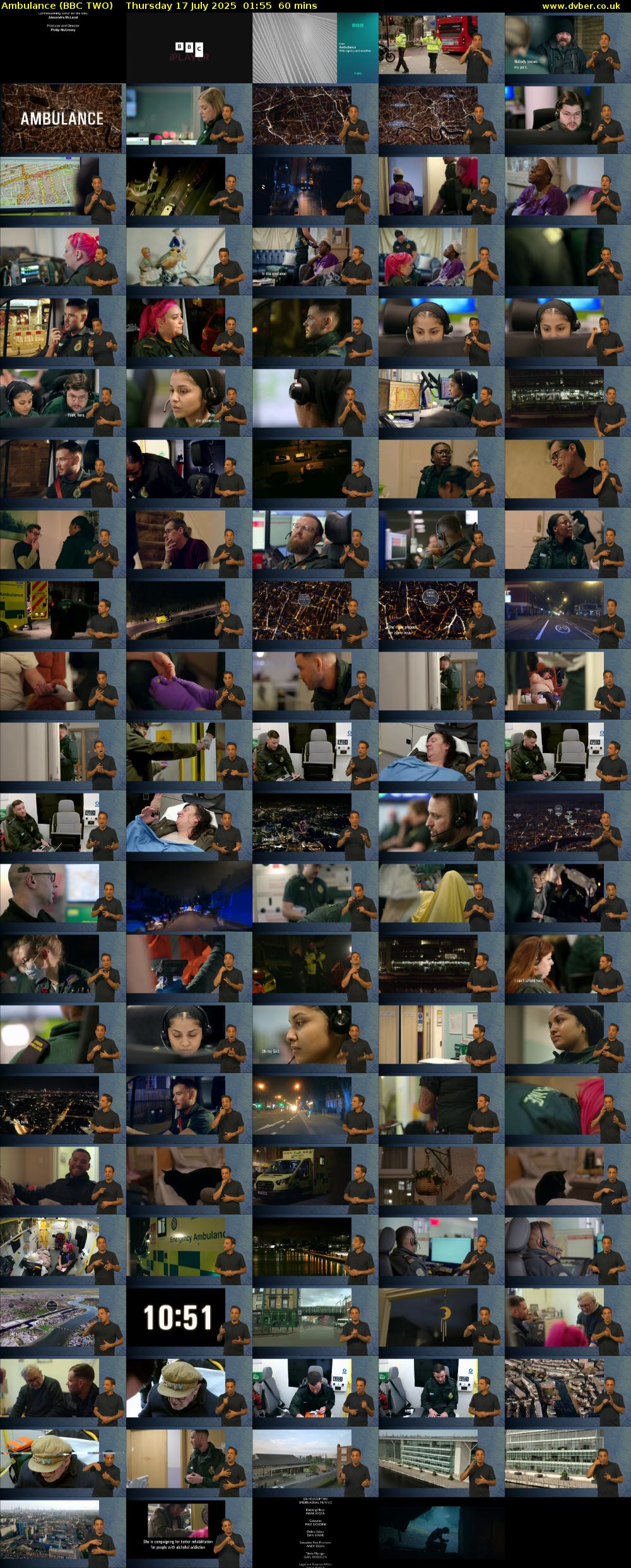 Ambulance (BBC TWO) Thursday 17 July 2025 01:55 - 02:55