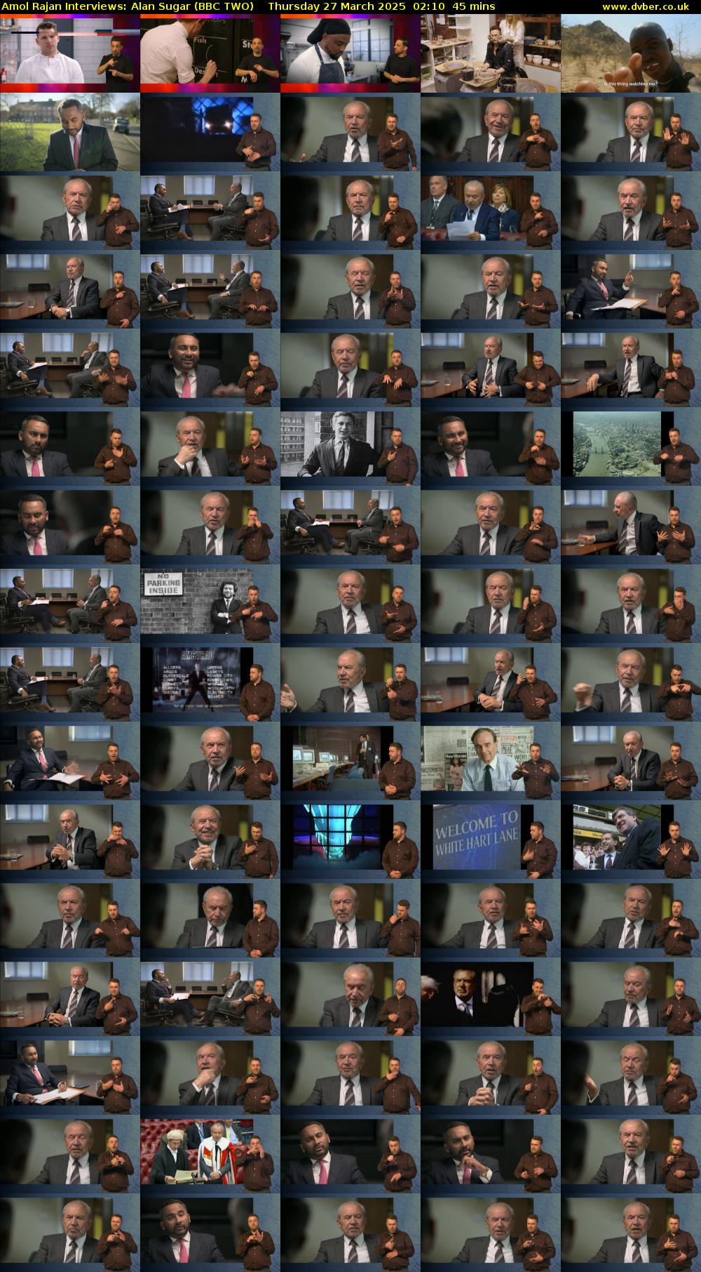 Amol Rajan Interviews: Alan Sugar (BBC TWO) Thursday 27 March 2025 02:10 - 02:55