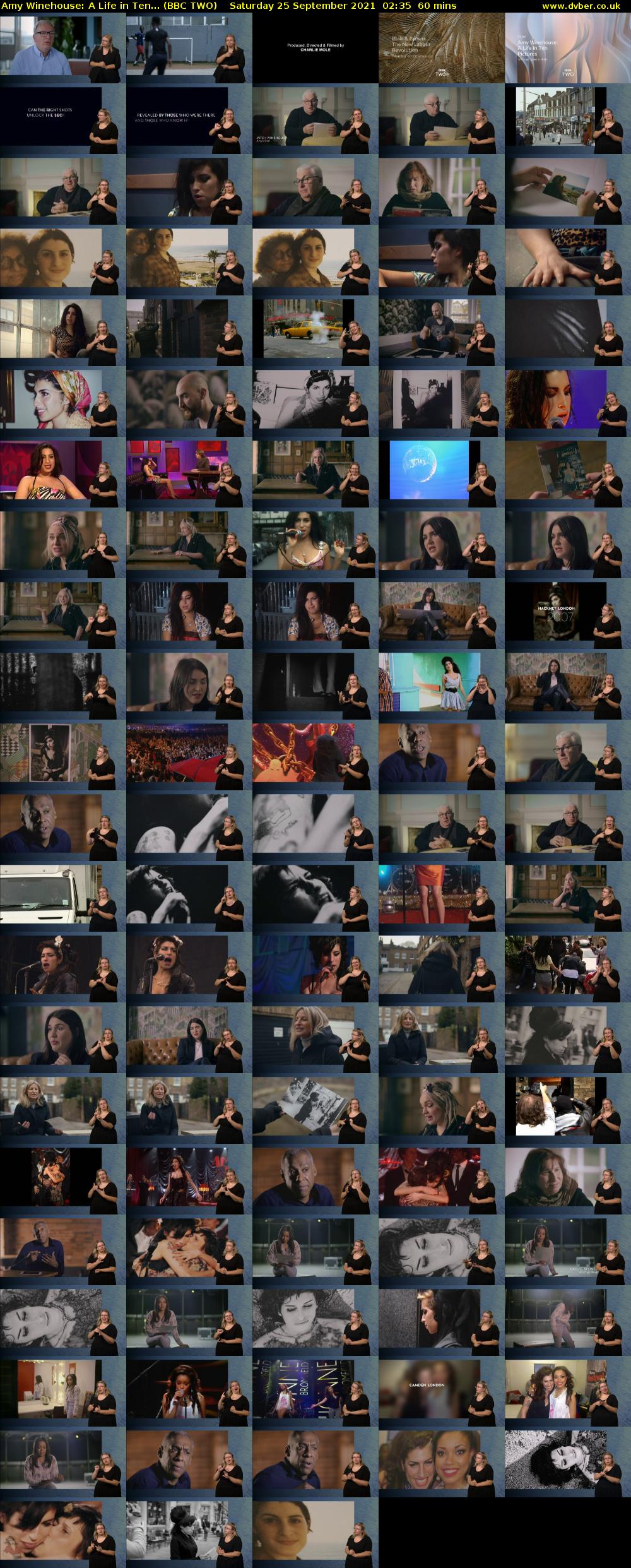 Amy Winehouse: A Life in Ten... (BBC TWO) Saturday 25 September 2021 02:35 - 03:35