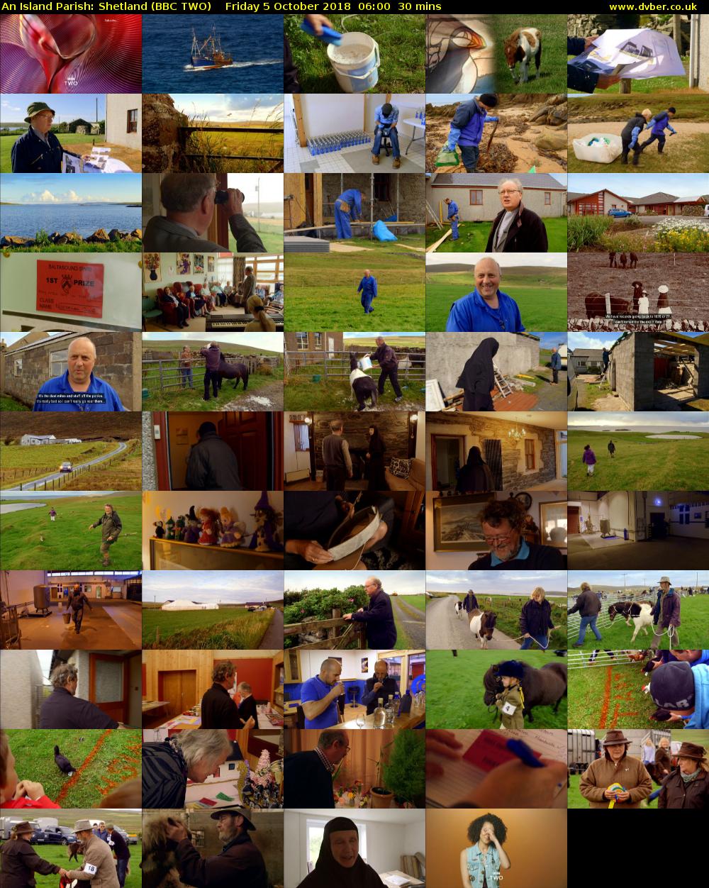 An Island Parish: Shetland (BBC TWO) Friday 5 October 2018 06:00 - 06:30