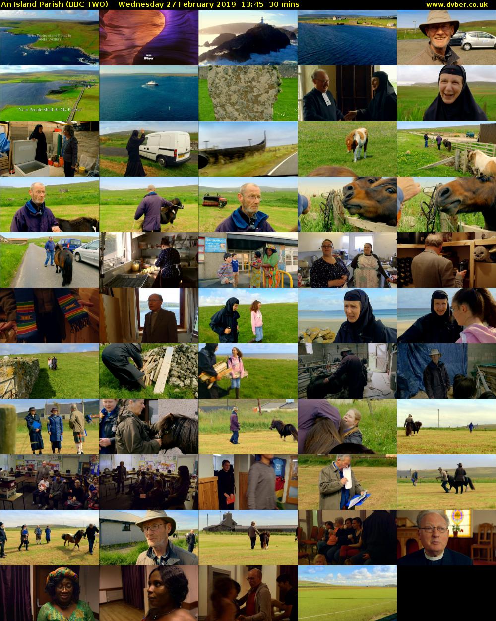 An Island Parish (BBC TWO) Wednesday 27 February 2019 13:45 - 14:15