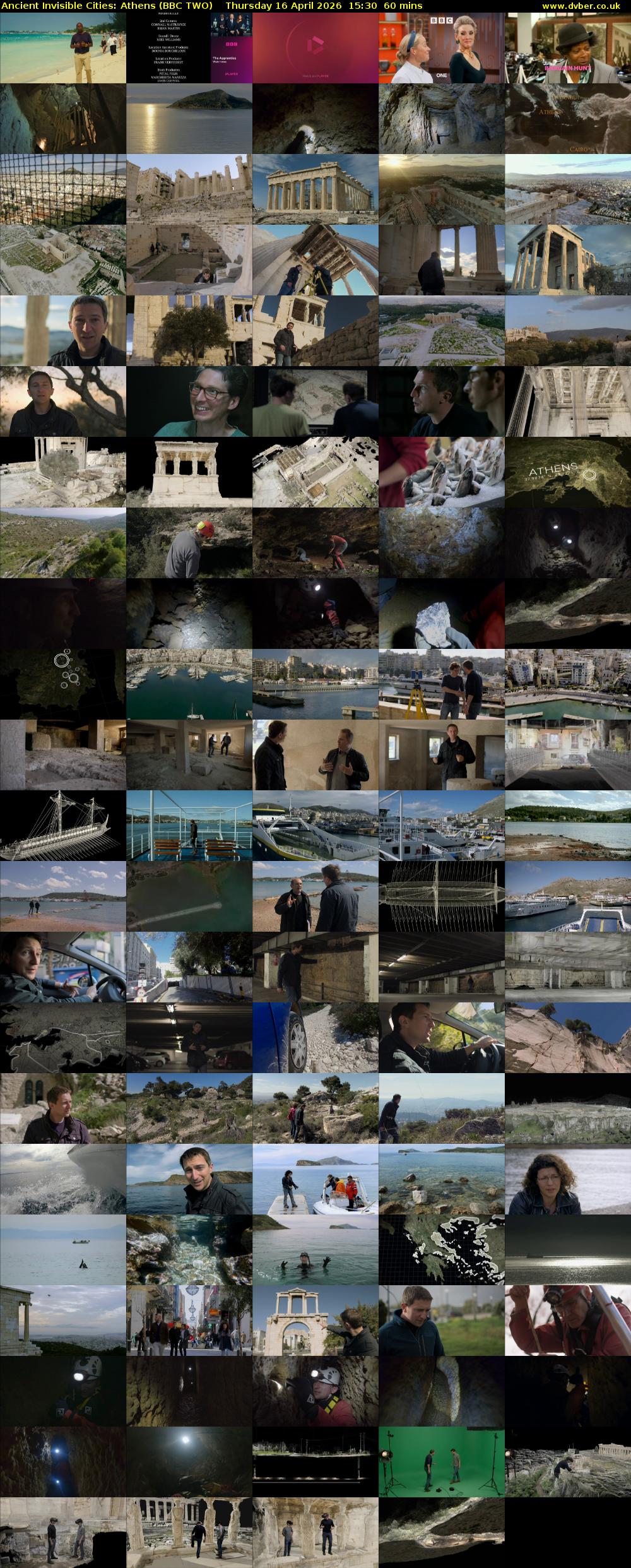 Ancient Invisible Cities: Athens (BBC TWO) Thursday 16 April 2026 15:30 - 16:30