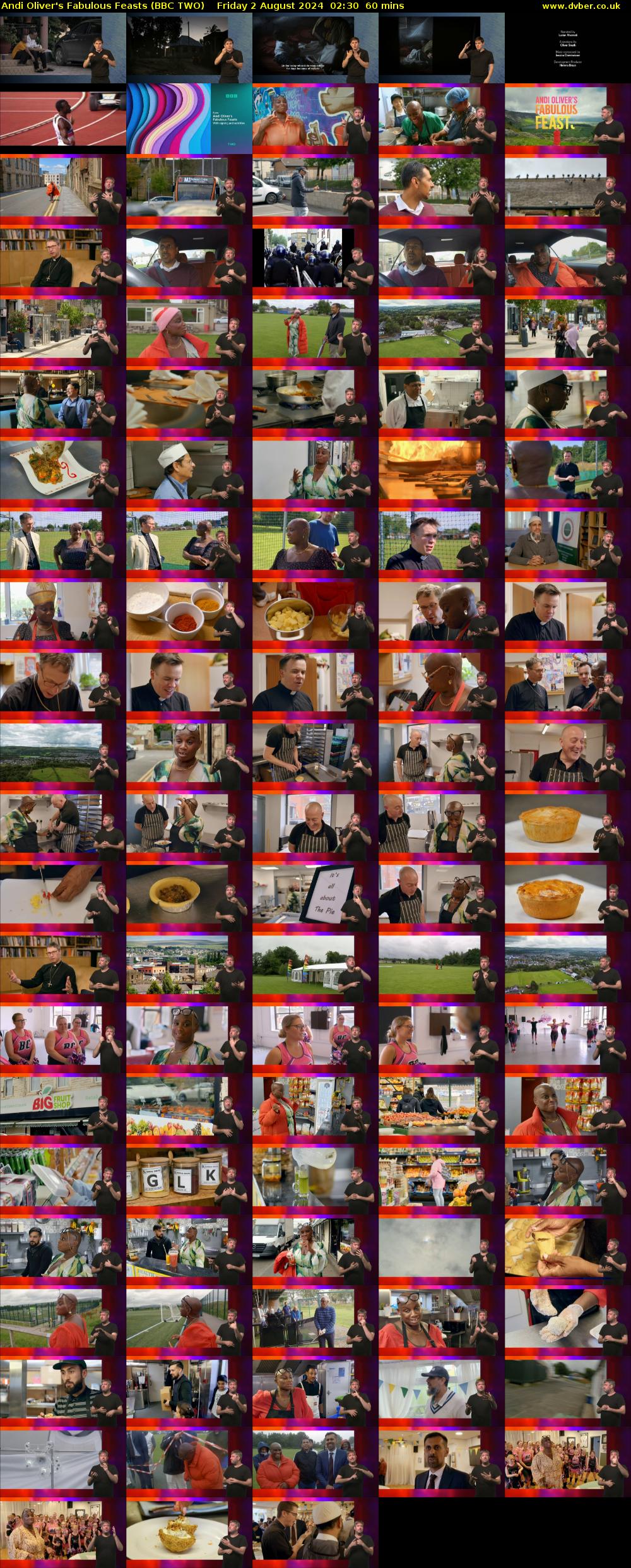 Andi Oliver's Fabulous Feasts (BBC TWO) Friday 2 August 2024 02:30 - 03:30