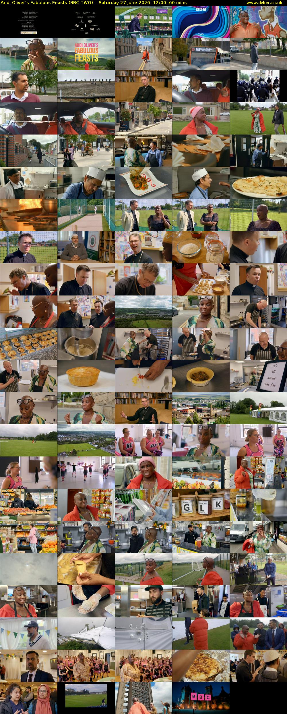 Andi Oliver's Fabulous Feasts (BBC TWO) Saturday 27 June 2026 12:00 - 13:00