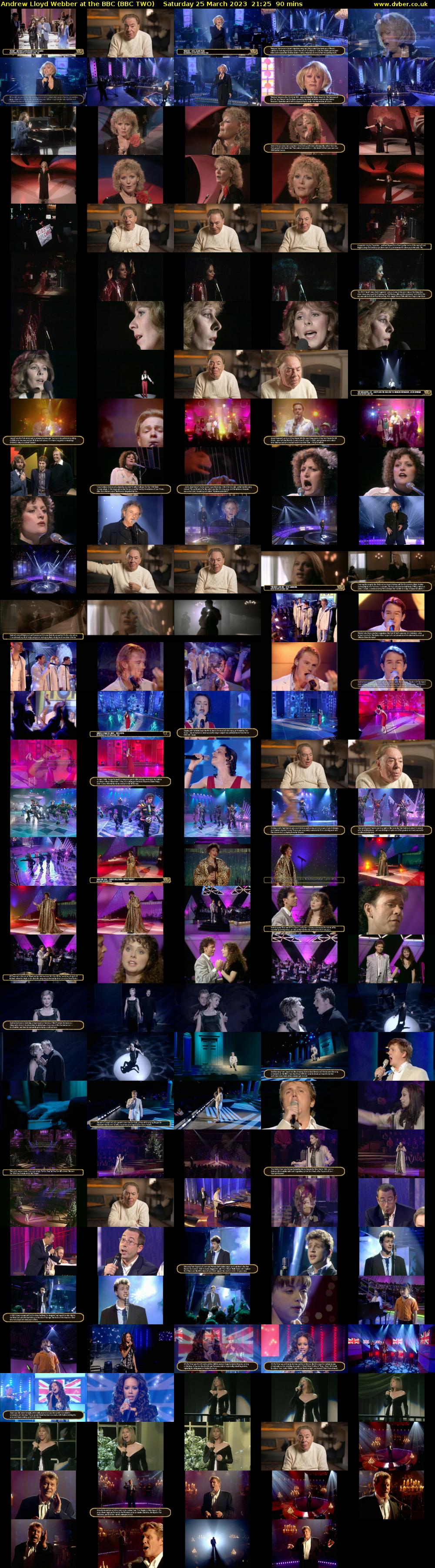Andrew Lloyd Webber at the BBC (BBC TWO) Saturday 25 March 2023 21:25 - 22:55