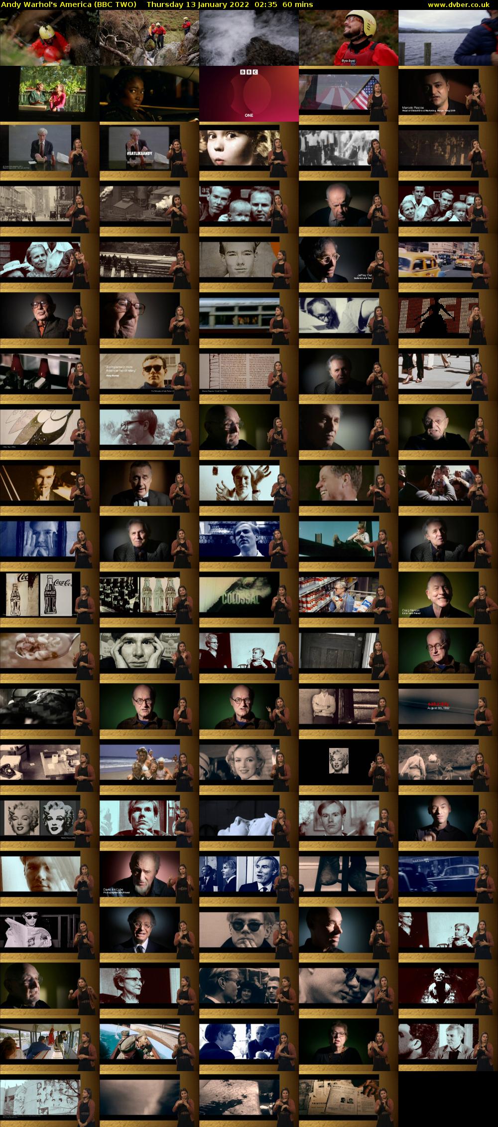 Andy Warhol's America (BBC TWO) Thursday 13 January 2022 02:35 - 03:35
