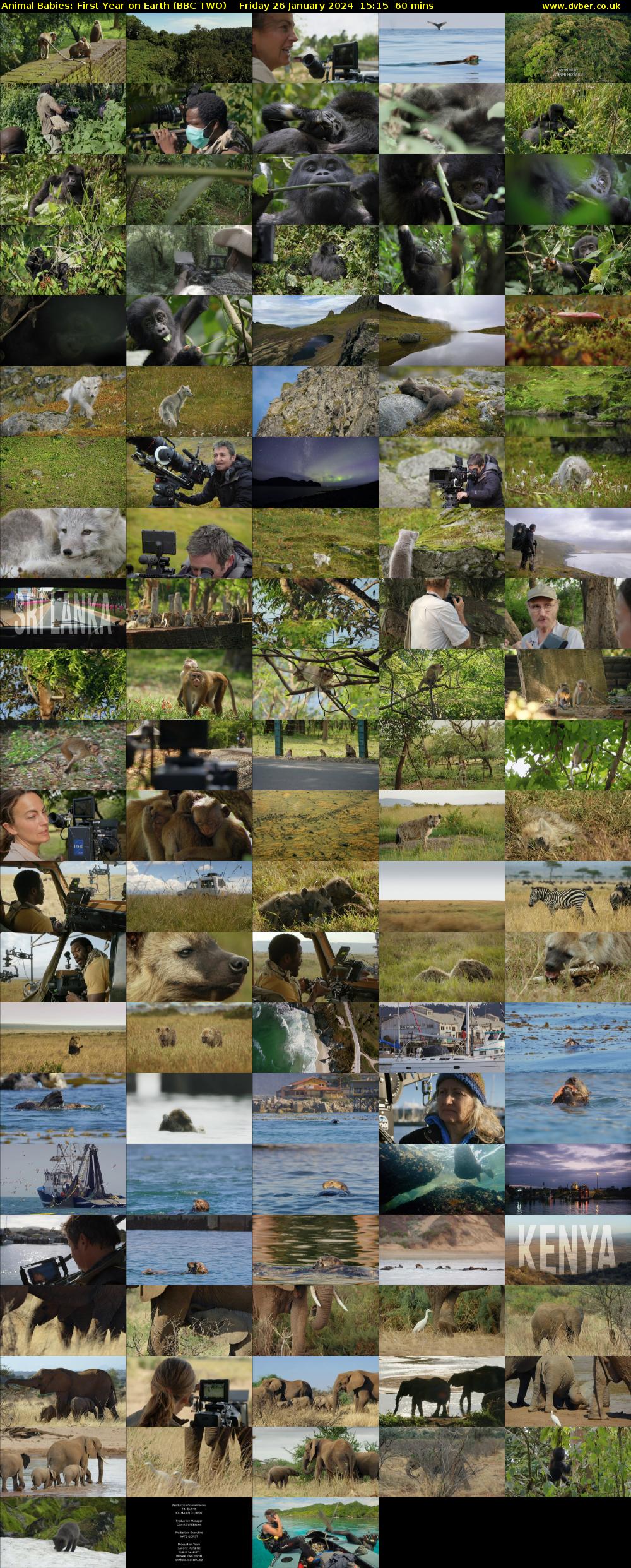 Animal Babies: First Year On Earth (BBC TWO) Friday 26 January 2024 15:15 - 16:15