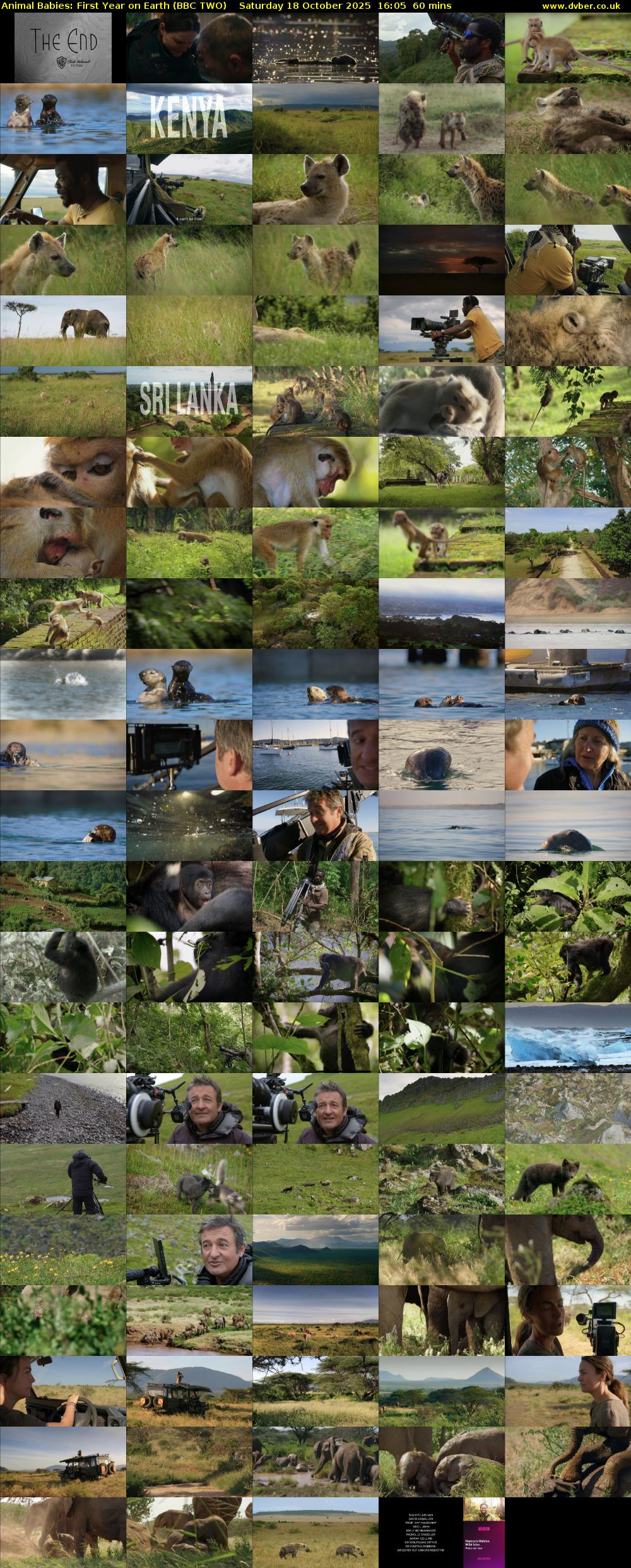 Animal Babies: First Year On Earth (BBC TWO) Saturday 18 October 2025 16:05 - 17:05