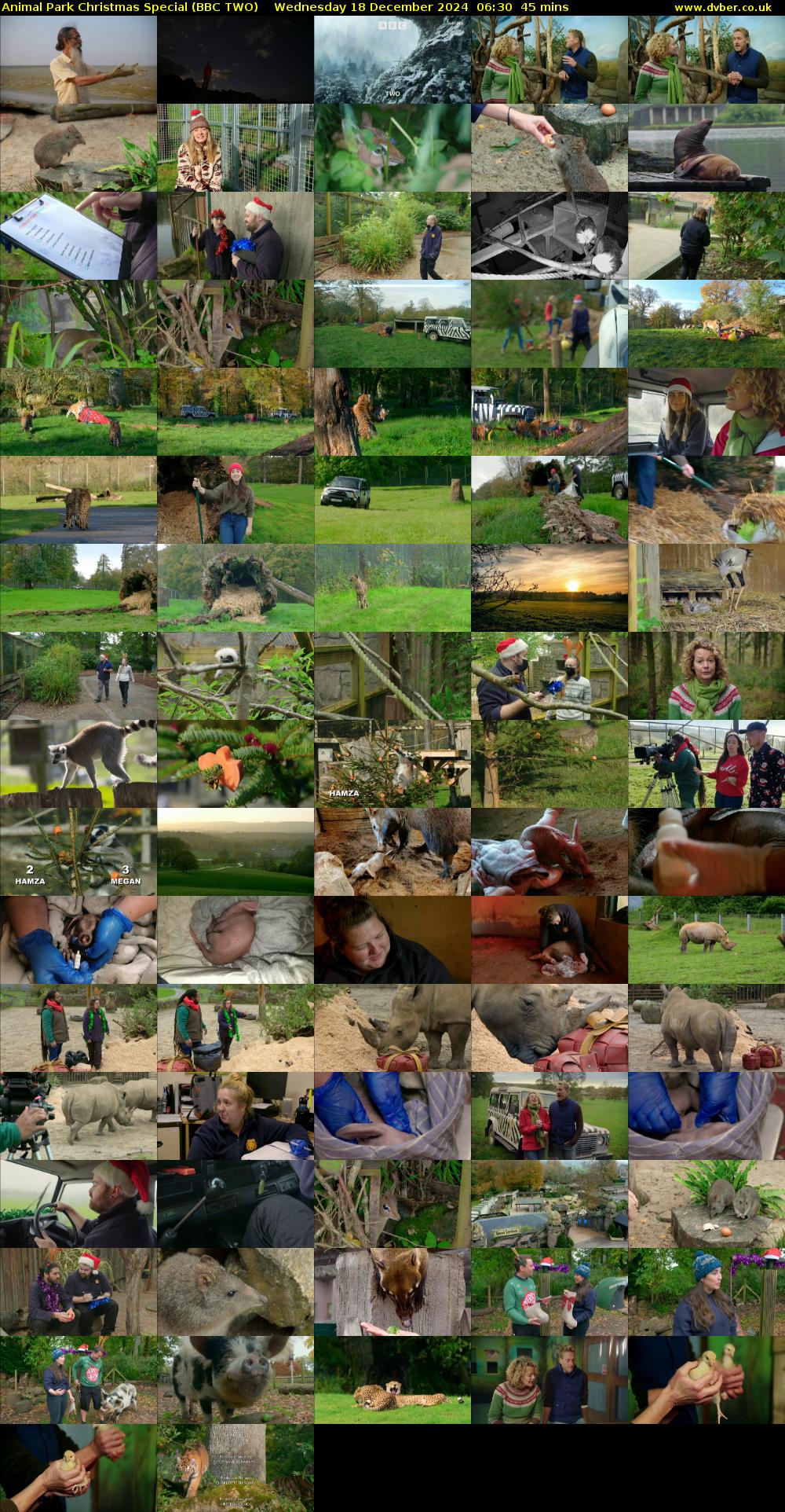 Animal Park Christmas Special (BBC TWO) Wednesday 18 December 2024 06:30 - 07:15