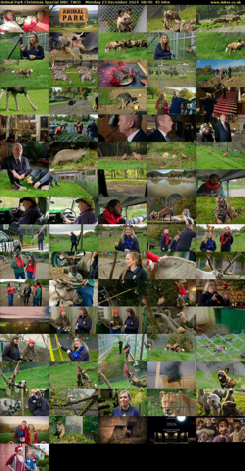 Animal Park Christmas Special (BBC TWO) Monday 23 December 2024 08:40 - 09:25