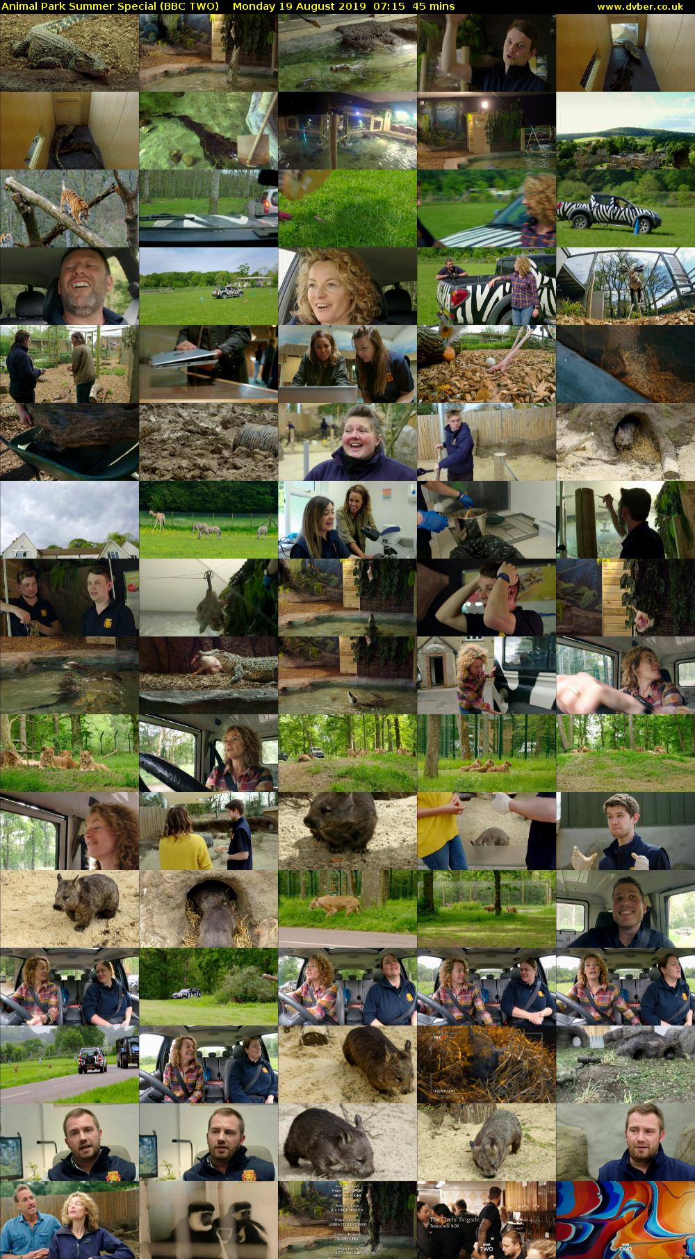 Animal Park Summer Special (BBC TWO) Monday 19 August 2019 07:15 - 08:00