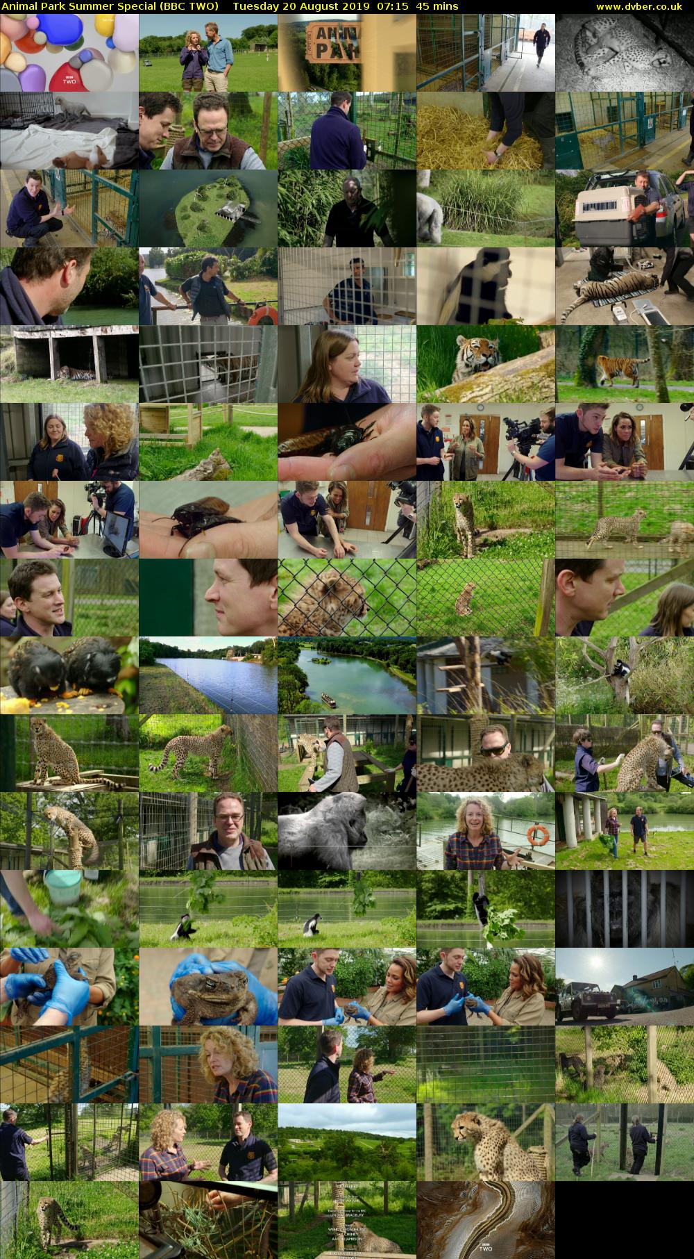 Animal Park Summer Special (BBC TWO) Tuesday 20 August 2019 07:15 - 08:00
