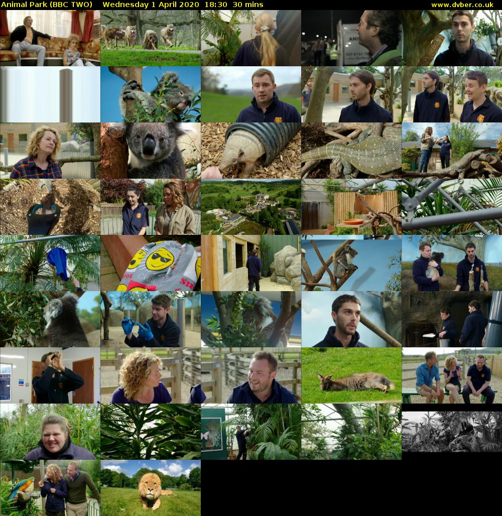 Animal Park (BBC TWO) Wednesday 1 April 2020 18:30 - 19:00