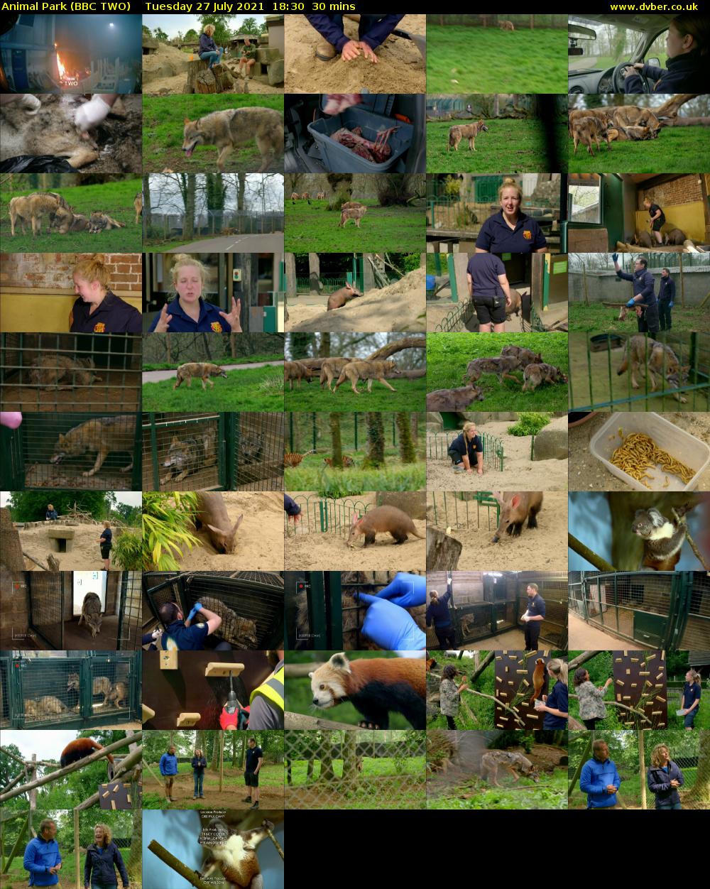 Animal Park (BBC TWO) Tuesday 27 July 2021 18:30 - 19:00